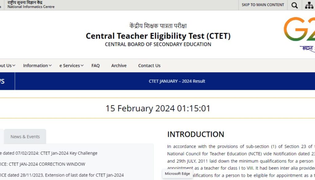 CTET Result 2024 is Out: Click On This Direct Link To Check Marks.